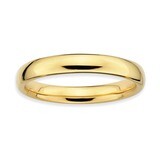 Gold-plated Polished Ring - Sterling Silver QSK246, MPN: QSK246, 883957157030