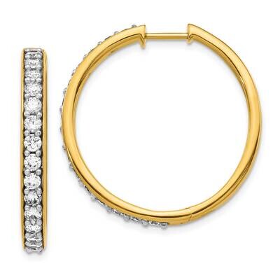 SI1/SI2 G H I Hoop Earrings 14k Yellow Gold Lab Grown Diamond EM4267-200-YLG, MPN: EM4267-200-YLG, …