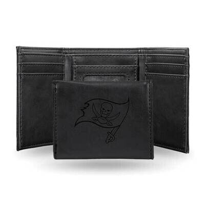 NFL Tampa Bay Buccaneers Black Faux Leather Trifold Wallet GC7802, MPN: GC7802, 767345899613