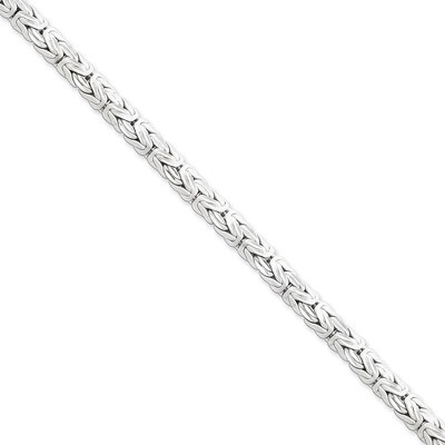 8 Inch Byzantine Bracelet Sterling Silver Fancy QH109-8, MPN: QH109-8, 883957526126