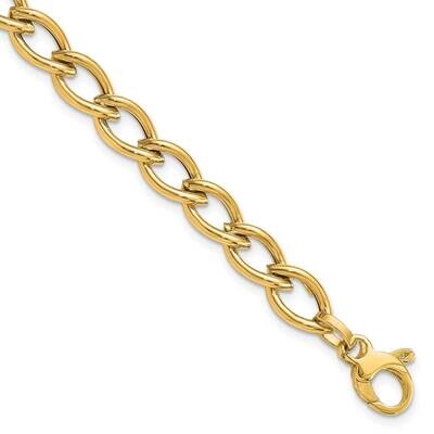 Fancy Hollow Link Bracelet 14k Gold FB1953-8, MPN: FB1953-8, 883957813127