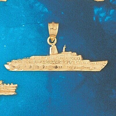 Dazzlers Jewelry Cruise Ship Pendant Necklace Charm Bracelet in Yellow, White or Rose Gold 1310, MP…