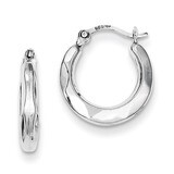 Hollow Hoop Earrings Sterling Silver Rhodium-plated QE8384, MPN: QE8384, 883957548760