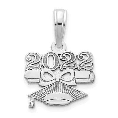 2022-Diploma and Graduation Cap Charm 14k White Gold YC1461W, MPN: YC1461W, 196904070666