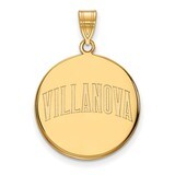 Villanova University Large Disc Pendant 10k Yellow Gold 1Y044VIL, MPN: 1Y044VIL, 886774817736