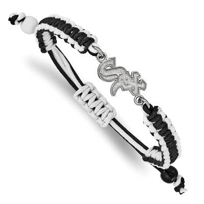 MLB Chicago White Sox Adjustable Cord Bracelet Stainless Steel ST514WHI, MPN: ST514WHI, 634401016164