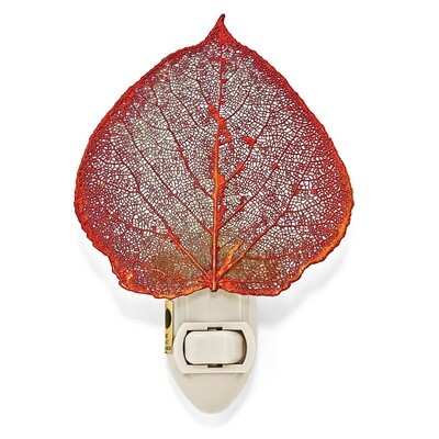 Iridescent Copper Dipped Aspen Leaf Nightlight GM13083, MPN: GM13083, 810391010829