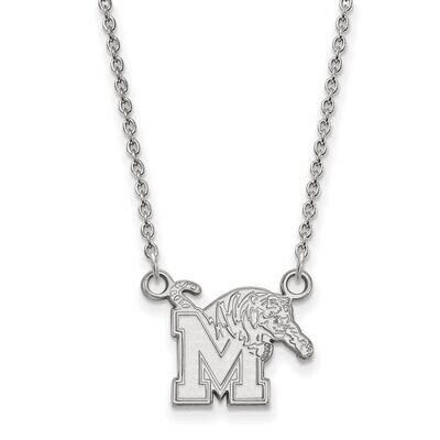 University of Memphis Small Pendant with Necklace Sterling Silver SS011UMP-18, MPN: SS011UMP-18, 88…