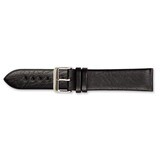 22mm Black Distrssed Leather Watch Band 7.75 Inch Silver-tone Buckle BAW319-22, MPN: BAW319-22, 602…