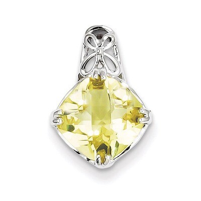 Lemon Quartz Pendant Sterling Silver QP2931LQ, MPN: QP2931LQ, 883957022468