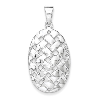 Weave Design Pendant Sterling Silver QP4313