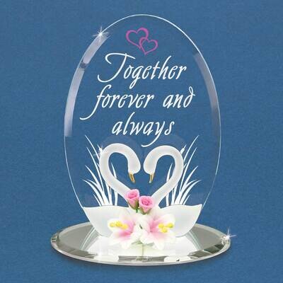 Together Forever and Always Swans Glass Figurine GM21710, MPN: GM21710, 708873038952