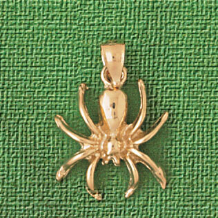 Dazzlers Jewelry Spider Pendant Necklace Charm Bracelet in Yellow, White or Rose Gold 2436, MPN: DZ…