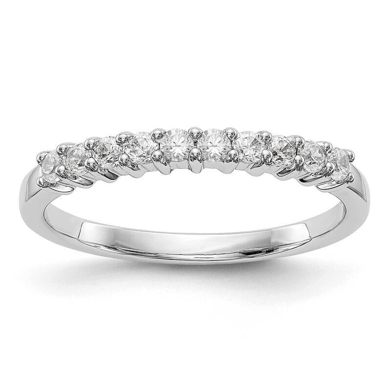 10-stone Diamond Band 14k White Gold Rm3316b-028-waa - Homebello