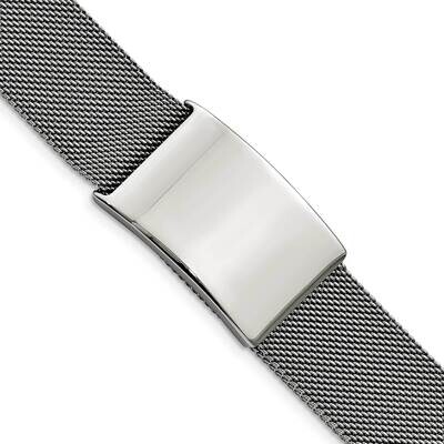 Mesh Adjustable Id Bracelet Stainless Steel Polished SRB2937, MPN: SRB2937, 191101859625