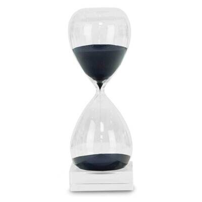 60 Minute Sand Timer on Crystal Base with Navy Sand GM21412, MPN: GM21412, 797140018377