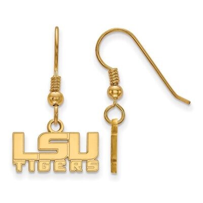 Louisiana State University x-Small Dangle Earring Wire Gold-plated Silver GP045LSU, MPN: GP045LSU, …
