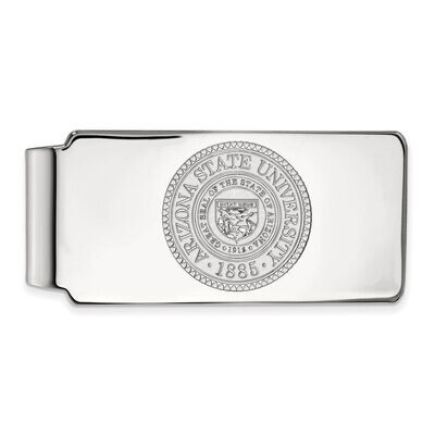 Arizona State University Money Clip Crest Sterling Silver SS047AZS, MPN: SS047AZS, 886774677835