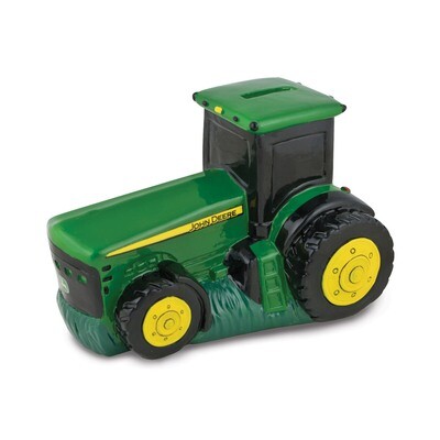 Polyresin John Deere Logo Tractor Bank GM8496, MPN: GM8496, 610939069810