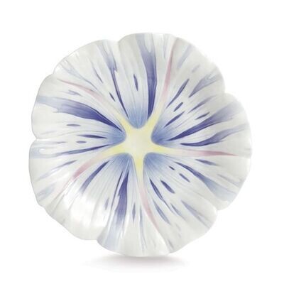 Franz Porcelain Les Jardin Morning Glory Flower Cake Plate-Purple FZ02341C, MPN: FZ02341C,
