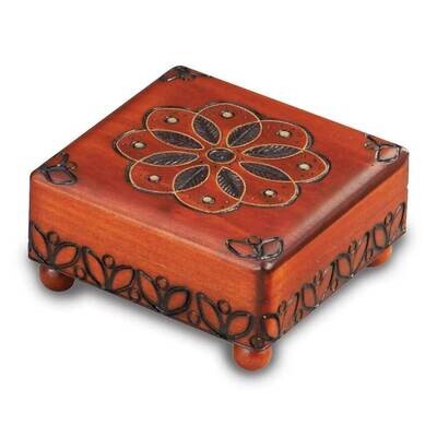 Wooden Inlaid Box GM16134, MPN: GM16134, 610939076320