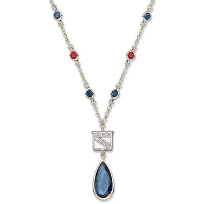 New York Rangers Crystal Logo Necklace RNG065N-CR