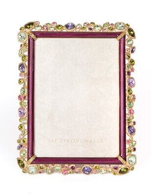 Jay Strongwater Leslie Bejeweled 5 x 7 Inch Picture Frame Bouquet SPF5844-289, MPN: SPF5844-289,