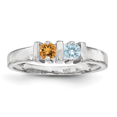 2 Birthstones Mother&#39;s Ring Sterling Silver XMR6/2SS, MPN: XMR6/2SS, 883957867175