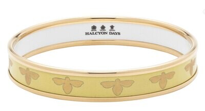 Halcyon Days 1cm Bee Buttercup Gold Medium Bangle Bracelet PBBEE2010GM, MPN: PBBEE2010GM,