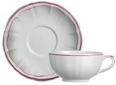 Gien Filet Pivoine Jumbo Cup &amp; Saucer 18311PTJ26, MPN: 18311PTJ26, 840769053127