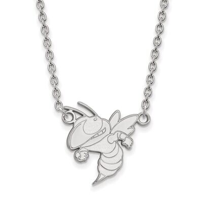 Georgia Institute of Technology Large Pendant with Necklace Sterling Silver SS050GT-18, MPN: SS050G…