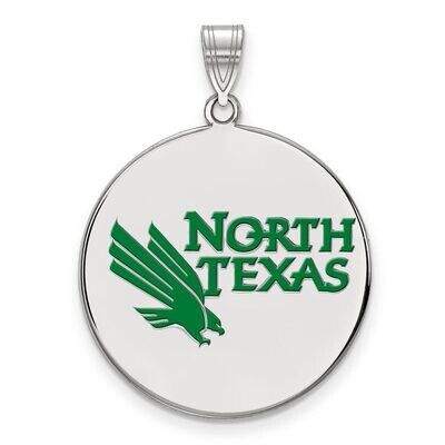 University of North Texas XLarge Enamel Disc Pendant Sterling Silver SS003UNT, MPN: SS003UNT, 88677…