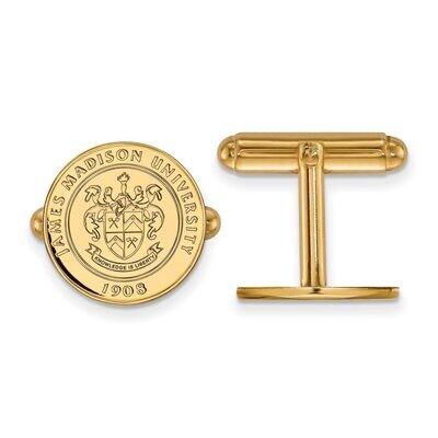 James Madison University Crest Cufflinks 14k Yellow Gold 4Y017JMU, MPN: 4Y017JMU, 886774874524