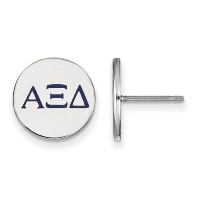 Alpha Xi Delta Enameled Post Earrings Sterling Silver SS032AXD, MPN: SS032AXD, 886774606330