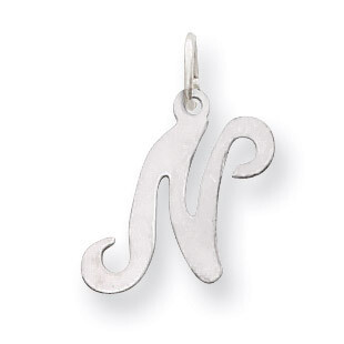 Die Struck Initial N Charm 14k White Gold YC249N, MPN: YC249N, 883957971292