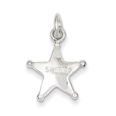 Sheriff&#39;s Badge Charm Sterling Silver QC851, MPN: QC851, 883957917511