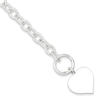 Heart Bracelet Sterling Silver QG1462-7.5, MPN: QG1462-7.5, 883957947402