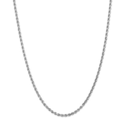 Leslie&#39;s 18 Inch 3.00mm Diamond- cut Rope Chain 14k White Gold HB-7062-18, MPN: 7062-18, 1911017408…