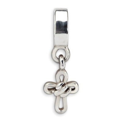 Cross Dangle Bead - Sterling Silver QRS1607, MPN: QRS1607, 883957307213