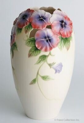 Franz Porcelain Pansy Large Vase FZ00422, MPN: FZ00422,