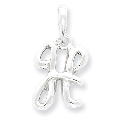 Initial H Pendant Sterling Silver QC6512H, MPN: QC6512H, 883957542324