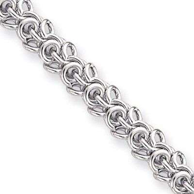 8.25 inch Rhodium-plated Arabesque Bracelet KW475-8.25