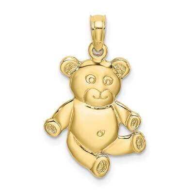 Reversible Teddy Bear Charm 10k Gold 10K6590, MPN: 10K6590, 196904147924