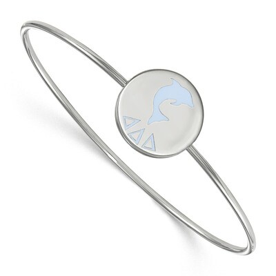 Delta Delta Delta Enameled Slip-on Bangle Sterling Silver SS048DDD-8, MPN: SS048DDD-8, 191101100710