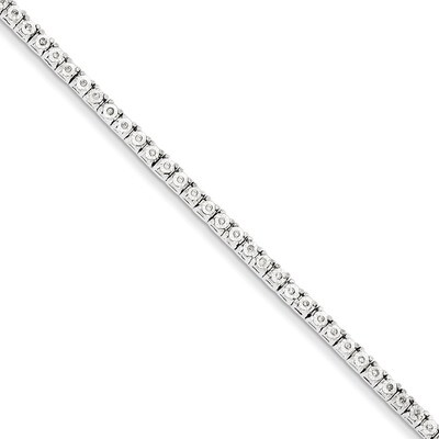 Tennis Bracelet Sterling Silver Diamond QDX1118, MPN: QDX1118, 818050012900