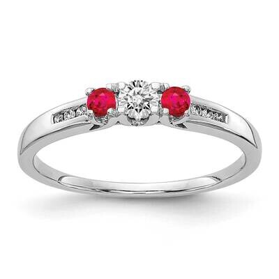 Ruby Ring 14k White Gold Diamond RM5750-RU-016-WA, MPN: RM5750-RU-016-WA, 883957573748