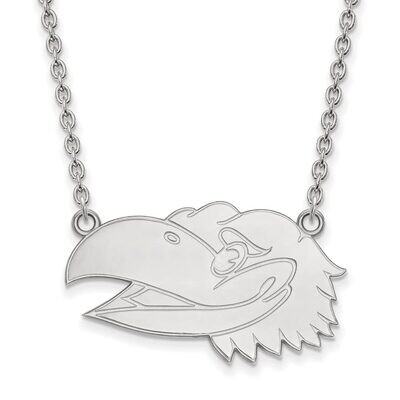 University of Kansas Large Pendant with Necklace Sterling Silver SS048UKS-18, MPN: SS048UKS-18, 886…