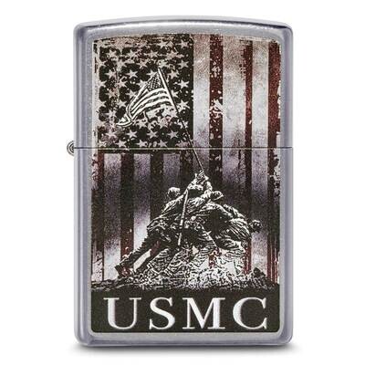 Zippo Street Chrome US Marine Corps Lighter GM25794, MPN: GM25794, 191693173161