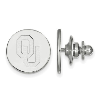 University of Oklahoma Tie Tac 14k White Gold 4W010UOK, MPN: 4W010UOK, 886774838281