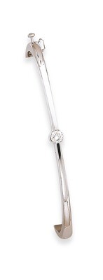 Bangle Bracelet Mounting 14k White Gold XB179, MPN: XB179,